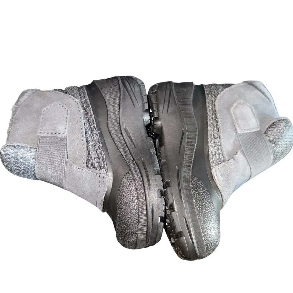 The North Face Toddler Baby Alpenglow II Boots Waterproof Gray Faux Fur Size 8